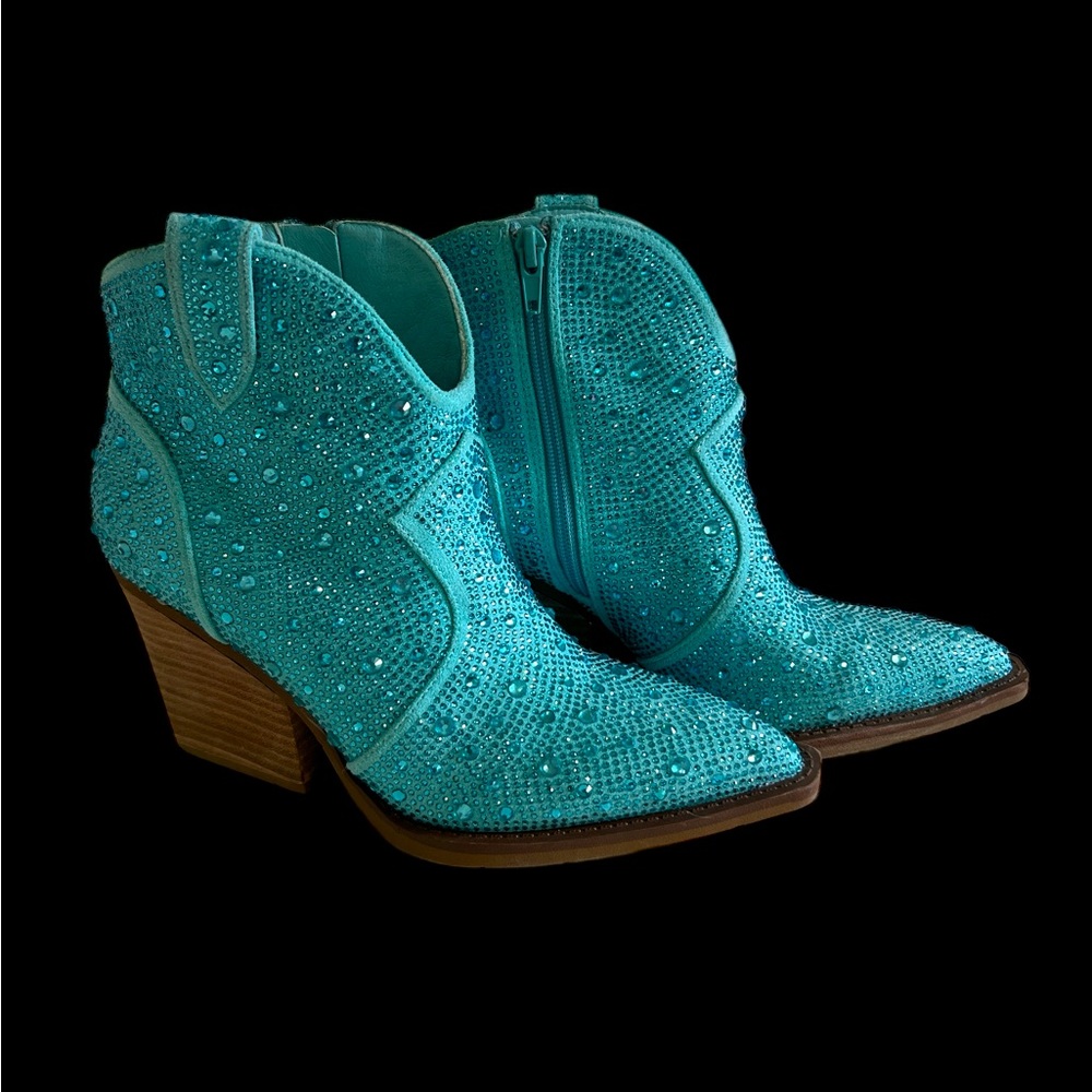Sparkly ankle boots